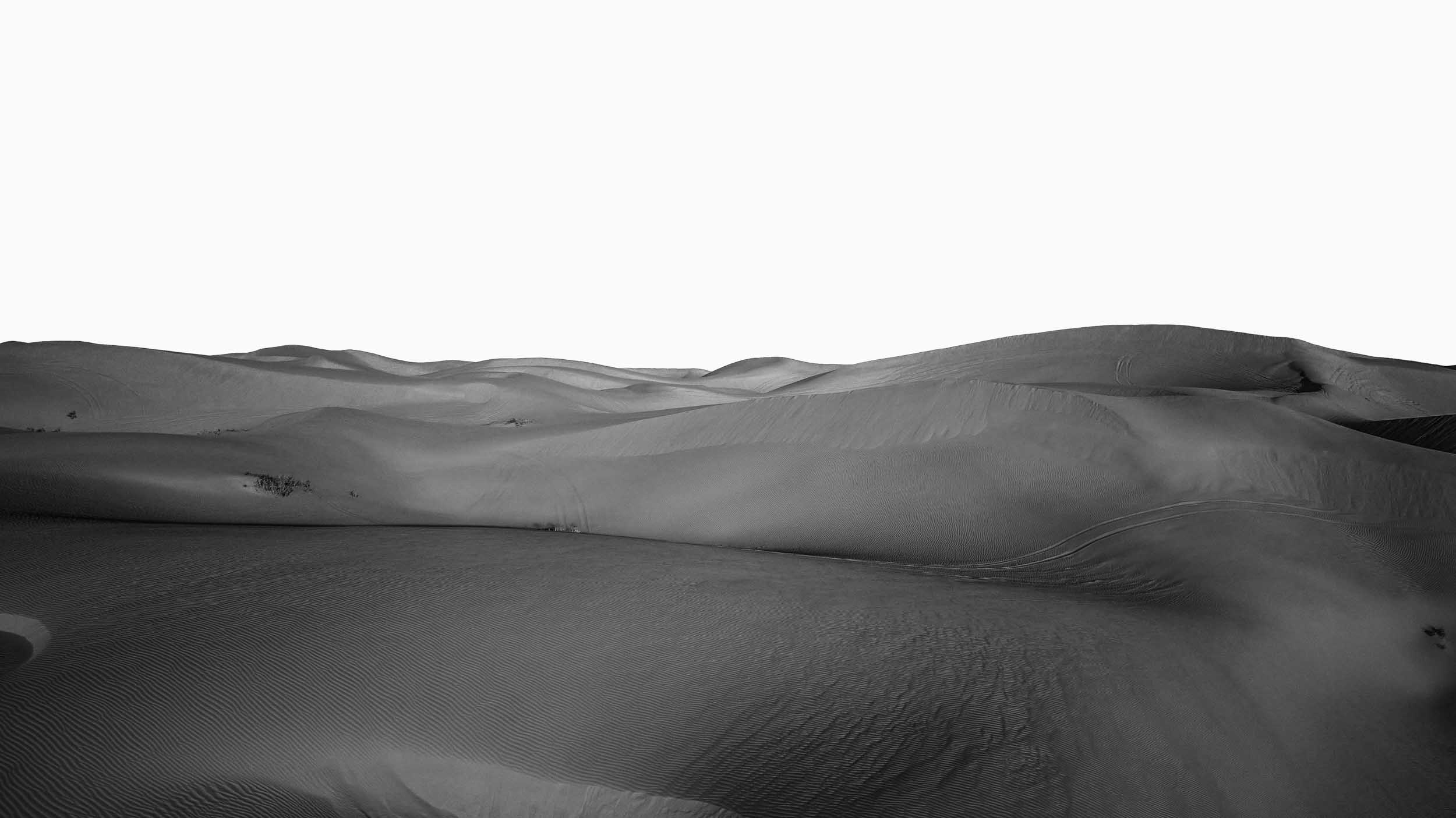 Sands Dunes In Black And White
