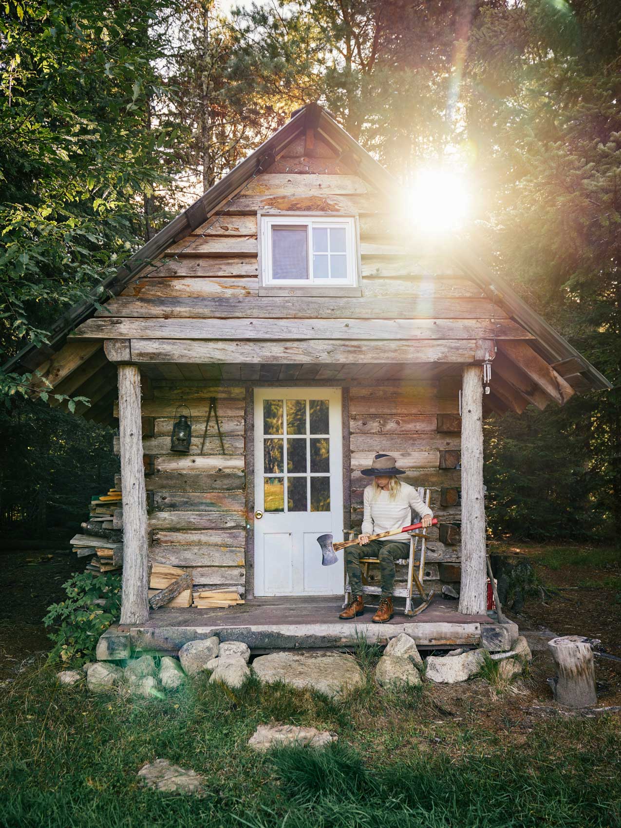 A Tiny Cabin And A Vintage Axe